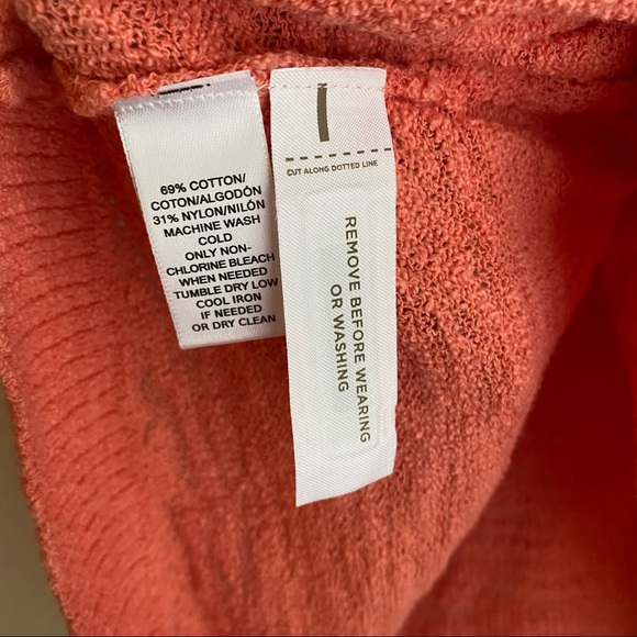 LOFT Oversized Knit Sweater Pink Split Back V-Neck Slouchy Lightweight Small - Picture 5 of 5